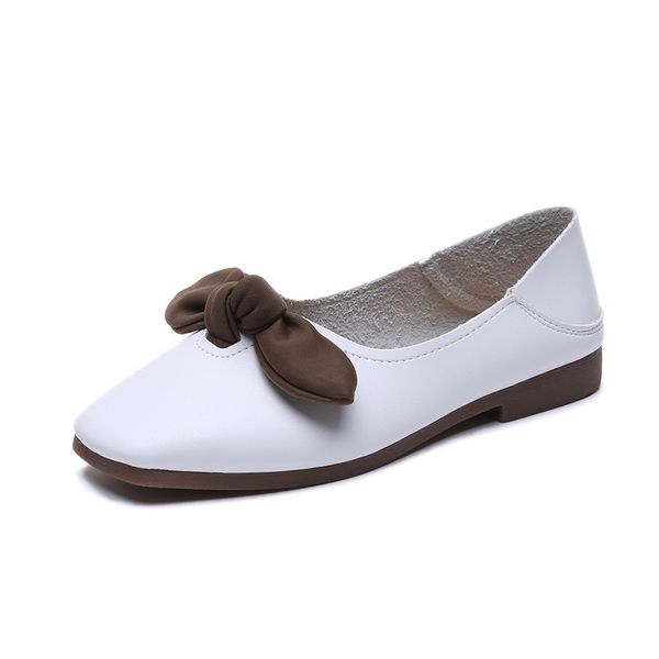 women's loafers leather square head shoes woman spring autumn summer bow asakuchi shoes light casual zapatos mujer 2019, Black
women's loafers leather square head shoes woman spring autumn summer bow asakuchi shoes light casual zapatos mujer 2019, Black