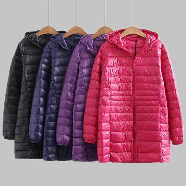 new autumn winter plus size 6xl down jacket women ultra light white duck down coat parkas long slim hooded female outwear rh1340, Black
new autumn winter plus size 6xl down jacket women ultra light white duck down coat parkas long slim hooded female outwear rh1340, Black