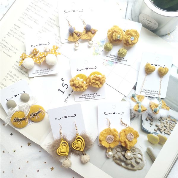 korean handmade yellow designer heart fall winter female women dangle drop earrings fashion jewelry accessories wholesale-jqd5, Silver
korean handmade yellow designer heart fall winter female women dangle drop earrings fashion jewelry accessories wholesale-jqd5, Silver