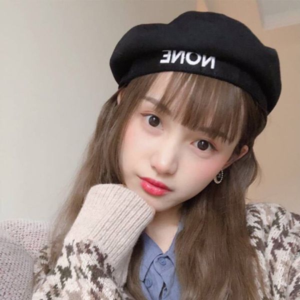 japanese harajuku letter embroidered beret korean version of the wild black pumpkin hat painter hat, Blue;gray
japanese harajuku letter embroidered beret korean version of the wild black pumpkin hat painter hat, Blue;gray
