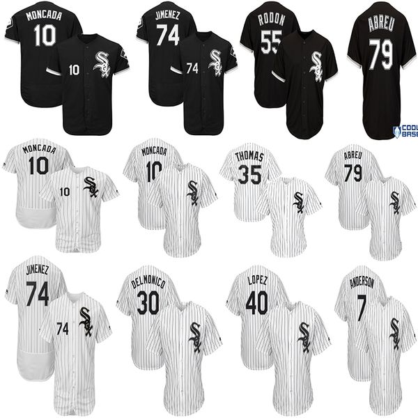 Men's Chicago White 10 Yoan Moncada Tim Anderson Yolmer Sanchez Sox Frank Thomas Reynaldo Lopez Eloy Jimenez Jose Abreu Baseball Jersey
Men's Chicago White 10 Yoan Moncada Tim Anderson Yolmer Sanchez Sox Frank Thomas Reynaldo Lopez Eloy Jimenez Jose Abreu Baseball Jersey