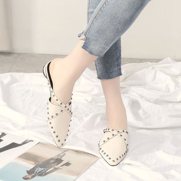 shoes woman 2020 female mule pointed toe rivet slippers casual low slipers women mules new soft cover slides pu spring, Black
shoes woman 2020 female mule pointed toe rivet slippers casual low slipers women mules new soft cover slides pu spring, Black