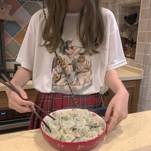 cute angel aesthetic printed tshirt 2019 ins fashion summer casual short sleeve o-neck cotton girl hotwear white tshirt femme
cute angel aesthetic printed tshirt 2019 ins fashion summer casual short sleeve o-neck cotton girl hotwear white tshirt femme
