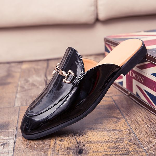 2019 half slippers men good quality young casual footwear mens comfortable pu leather mens shoes anti-slip men flats shoes, Black
2019 half slippers men good quality young casual footwear mens comfortable pu leather mens shoes anti-slip men flats shoes, Black