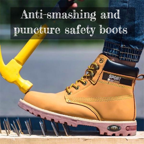 men steel toe work safety shoes winter plus velvet cotton shoes man autumn waterproof puncture proof industrial safety boots, Black
men steel toe work safety shoes winter plus velvet cotton shoes man autumn waterproof puncture proof industrial safety boots, Black