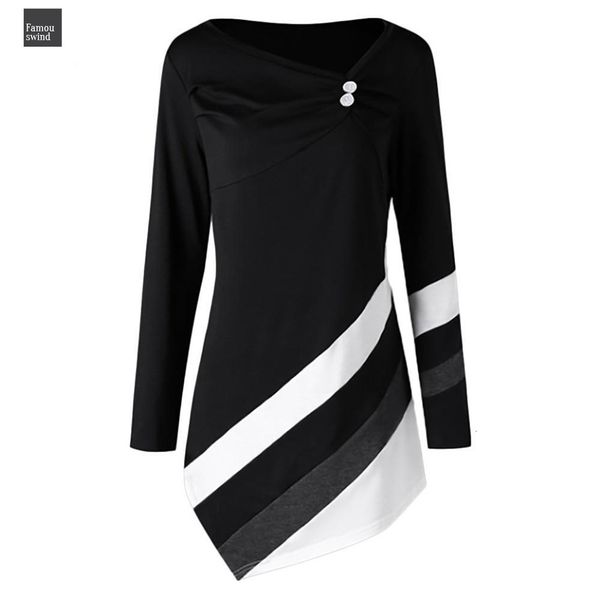 womens blouse and striped feminina asymmtrical tunic plus size long sleeve black women blouse roupa, White
womens blouse and striped feminina asymmtrical tunic plus size long sleeve black women blouse roupa, White