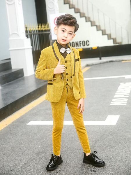 boys suits blazer formal coat slim fit for wedding party piano toddler clothes yellow kids suits, Black
boys suits blazer formal coat slim fit for wedding party piano toddler clothes yellow kids suits, Black