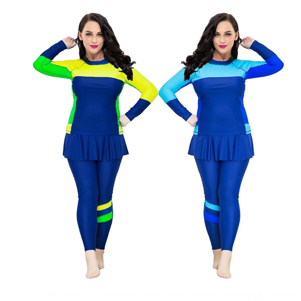 sjizi long-sleeved trousers nv yong yi rashguard nv yong yi split skirt type 2-piece swimming suit sun-proof clothes beach plus fat fat woma, White;black
sjizi long-sleeved trousers nv yong yi rashguard nv yong yi split skirt type 2-piece swimming suit sun-proof clothes beach plus fat fat woma, White;black