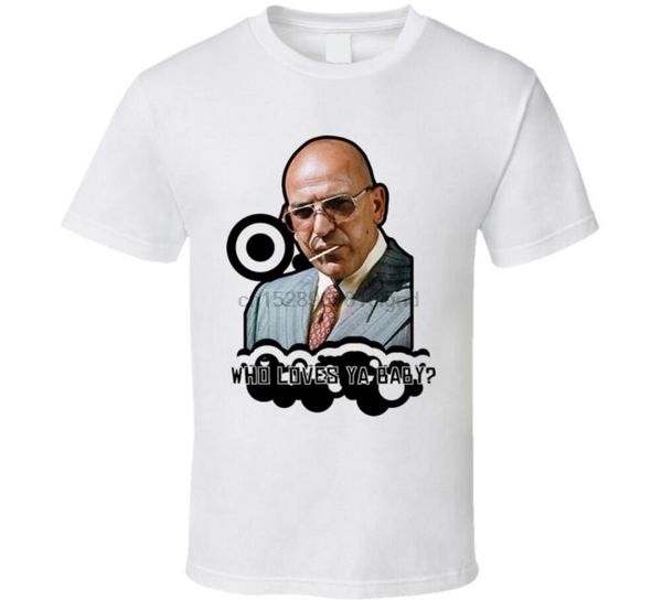 kojac telly savalas t shirt, White;black