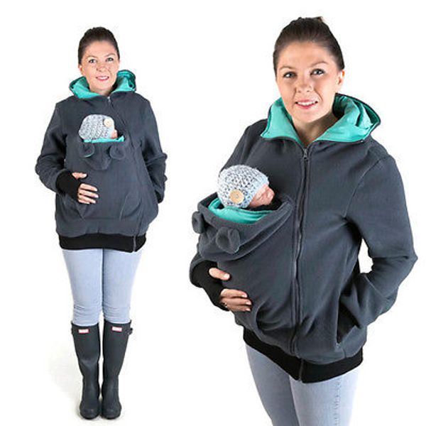 baby wearing fleece jacket winter maternity warm outerwear womens pregnant kangaroo coat baby carrier wear, Black
baby wearing fleece jacket winter maternity warm outerwear womens pregnant kangaroo coat baby carrier wear, Black