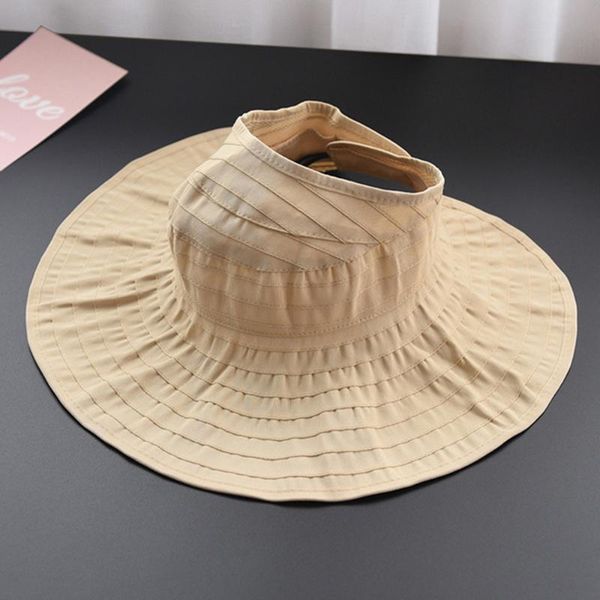 summer uv protection cap wide brim hat casual travel beach sunshade hat women visors 56-58cm, Blue;gray
summer uv protection cap wide brim hat casual travel beach sunshade hat women visors 56-58cm, Blue;gray