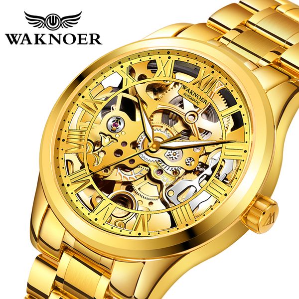 waknoer mechanical watch men stainless waterproof gold wristwatch male watches brand fashion casual montre homme, Slivery;brown
waknoer mechanical watch men stainless waterproof gold wristwatch male watches brand fashion casual montre homme, Slivery;brown