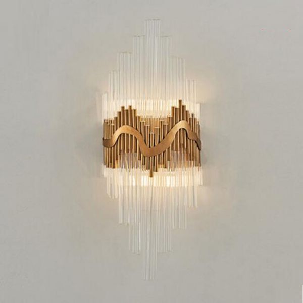 luxury design glass wall lamp gold wall sconce light Dia25*H60cm lustre bedroom lighting
luxury design glass wall lamp gold wall sconce light Dia25*H60cm lustre bedroom lighting