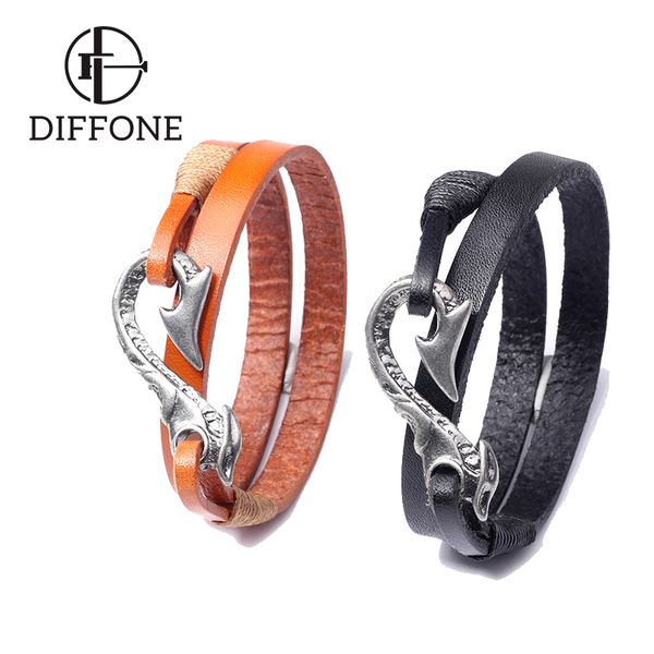 diffone 2020 fashion man bracelet multilayer adjustable real leather braslets homme creative fish hook punk brazalete pulseira, Golden;silver
diffone 2020 fashion man bracelet multilayer adjustable real leather braslets homme creative fish hook punk brazalete pulseira, Golden;silver