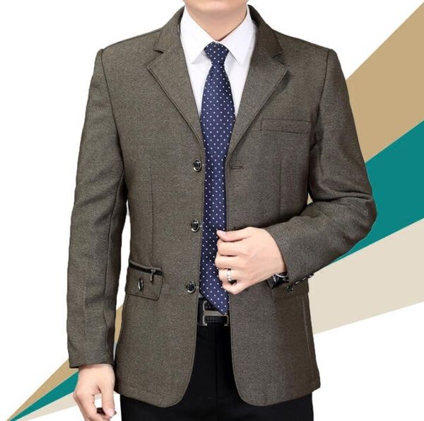 middle-aged suits men blazer business spring autumn masculino slim fit casaco jaqueta masculina coats mens father jacket b254, White;black
middle-aged suits men blazer business spring autumn masculino slim fit casaco jaqueta masculina coats mens father jacket b254, White;black