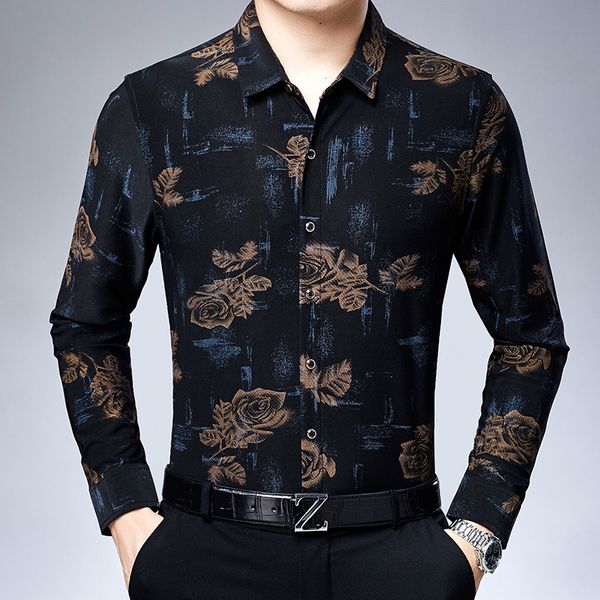 flowers mens shirts long sleeve 2019 winter velvet shirts mens silk clothing rose printed retro fleece warm dress, White;black
flowers mens shirts long sleeve 2019 winter velvet shirts mens silk clothing rose printed retro fleece warm dress, White;black