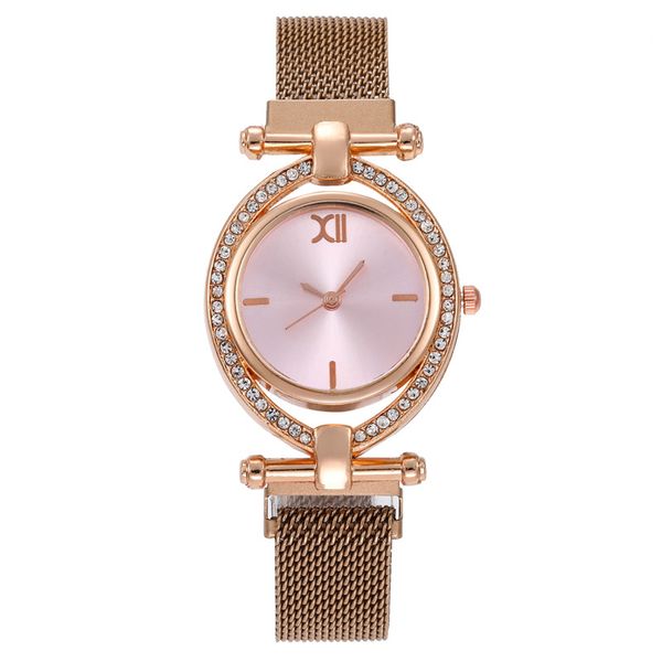 creative oval diamond dial fashion women ladies dress quartz watches alloy mesh magnetic band leisure casual watches, Slivery;brown
creative oval diamond dial fashion women ladies dress quartz watches alloy mesh magnetic band leisure casual watches, Slivery;brown