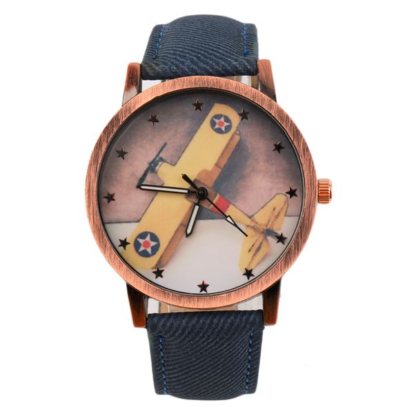 retro trendcy worldwide store women men aircraft pattern denim fabric band strap round dial quartz wrist watches relogio, Slivery;brown
retro trendcy worldwide store women men aircraft pattern denim fabric band strap round dial quartz wrist watches relogio, Slivery;brown