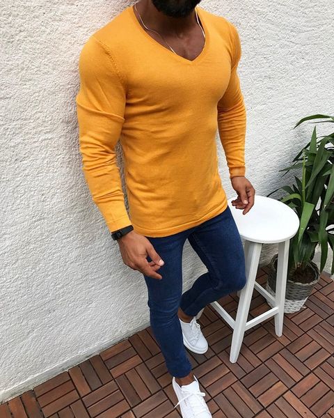 vogue nice acrylic sweater v-neck men long sleeve pullovers outwear men v-neck sweaters slim fit solid knitting clothes, White;black
vogue nice acrylic sweater v-neck men long sleeve pullovers outwear men v-neck sweaters slim fit solid knitting clothes, White;black