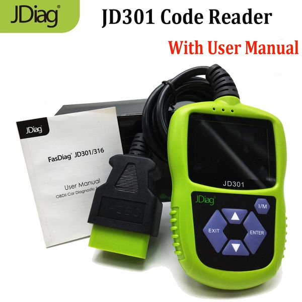 jdiag jd301 code reader obd2 car diagnostic scan tool obdii eobd can scanner with color screen multi-language
jdiag jd301 code reader obd2 car diagnostic scan tool obdii eobd can scanner with color screen multi-language