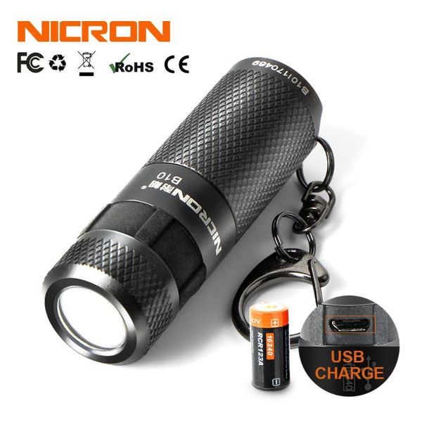 nicron mini led b10 waterproof ip4x usb rechargeable li-ion battery keychain torch light for outdoor lighting
nicron mini led b10 waterproof ip4x usb rechargeable li-ion battery keychain torch light for outdoor lighting