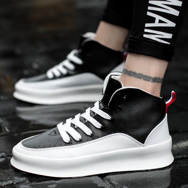 trend men's fashion casual shoes high sneaker 2019 spring new men shoes non-slip walking shoe zapatill, Black
trend men's fashion casual shoes high sneaker 2019 spring new men shoes non-slip walking shoe zapatill, Black