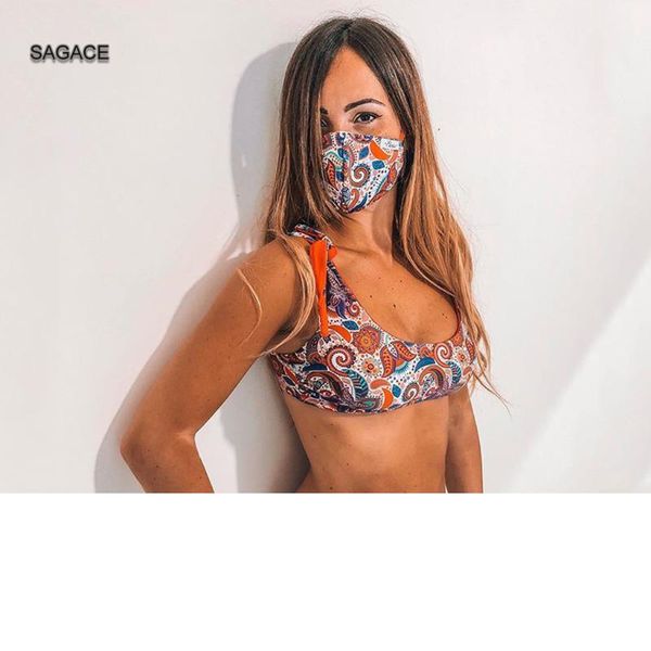 sagace 3pcs tube bikini set with mask women summer split swimsuit print bikini mask swimwear lady beach biquini a522
sagace 3pcs tube bikini set with mask women summer split swimsuit print bikini mask swimwear lady beach biquini a522