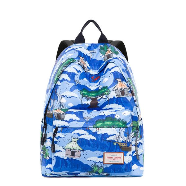 sea wave printed shoulder bag 2020 new harajuku bag schoolbag large capacity casual women's backpack
sea wave printed shoulder bag 2020 new harajuku bag schoolbag large capacity casual women's backpack