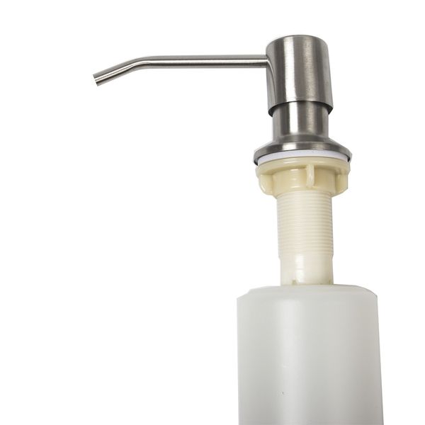 350ml capacity stainless steel soap dispenser brushed kitchen sink liquid soap container rotatable head with abs bottle
350ml capacity stainless steel soap dispenser brushed kitchen sink liquid soap container rotatable head with abs bottle