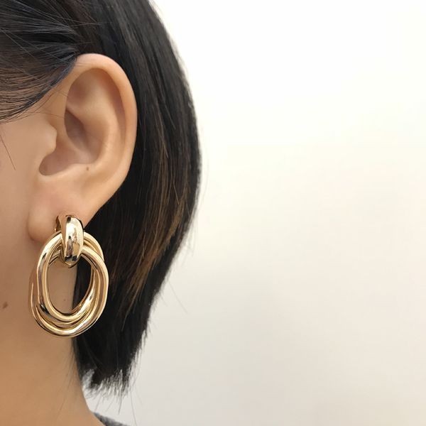 huanzhi simple design gold copper plated metal geometric double circle winding cross stud earrings for women girl, Silver
huanzhi simple design gold copper plated metal geometric double circle winding cross stud earrings for women girl, Silver