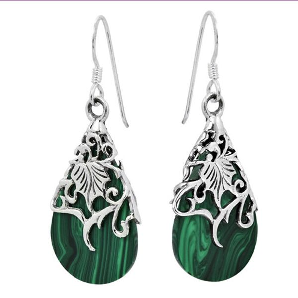 wholesale 10 pairs silver plated water drop malachite stone dangle earrings for women green turquoise jewelry
wholesale 10 pairs silver plated water drop malachite stone dangle earrings for women green turquoise jewelry