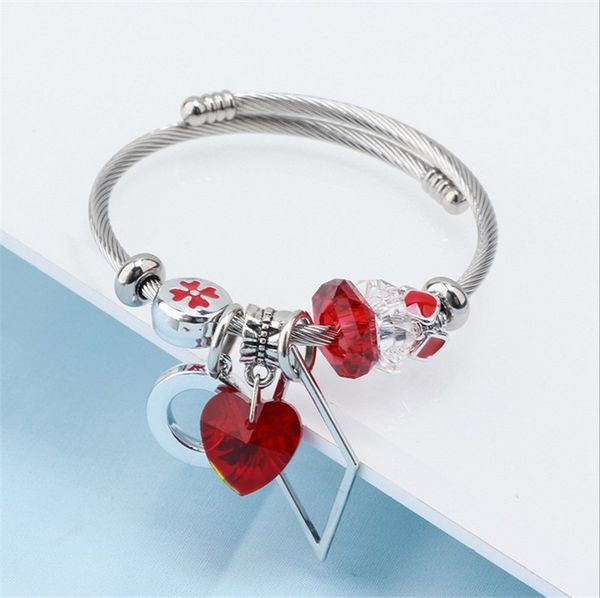 3 styles european pendant beads adjustable bracelets&bangles with crystal glaze charm beads diy titanium steel stainless steel bracelets, Black
3 styles european pendant beads adjustable bracelets&bangles with crystal glaze charm beads diy titanium steel stainless steel bracelets, Black