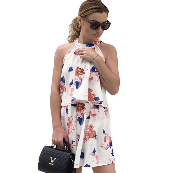 two piece dress tracksuit women summer sleeveless short pants woman 2 sets set and, White
two piece dress tracksuit women summer sleeveless short pants woman 2 sets set and, White