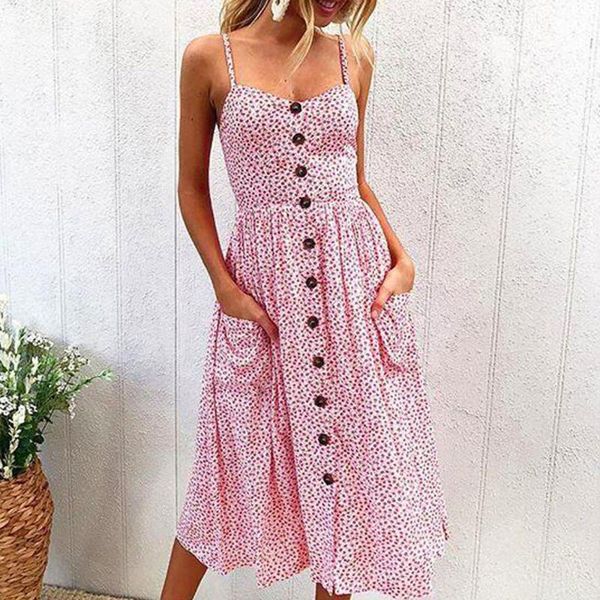 women floral printing buttons off shoulder sleeveless pink dress sweet elegant princess vintage dress robe longue #j4s, Black;gray
women floral printing buttons off shoulder sleeveless pink dress sweet elegant princess vintage dress robe longue #j4s, Black;gray