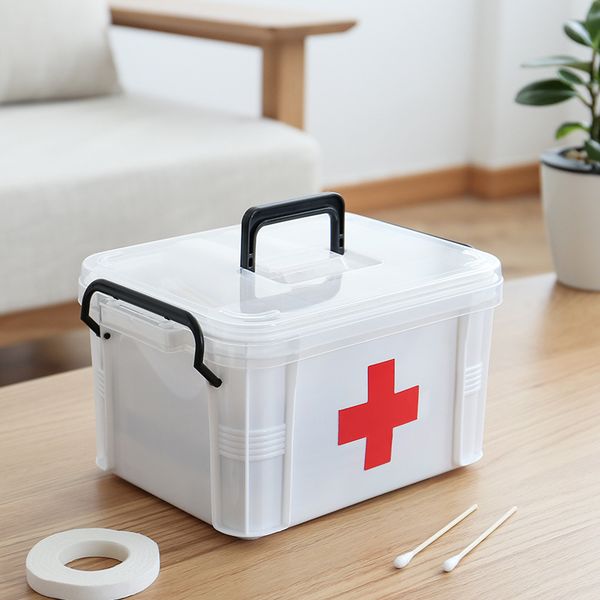 household medicine box storage box large layered compartment transparent portable small first-aid kit for medicine
household medicine box storage box large layered compartment transparent portable small first-aid kit for medicine