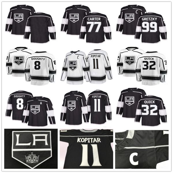 Mens Youth Womens LA 8 Drew Doughty 11 Anze Kopitar 32 Jonathan Quick 77 Jeff Carter Home Black White Kids Los Angeles Kings Hockey Jerseys
Mens Youth Womens LA 8 Drew Doughty 11 Anze Kopitar 32 Jonathan Quick 77 Jeff Carter Home Black White Kids Los Angeles Kings Hockey Jerseys