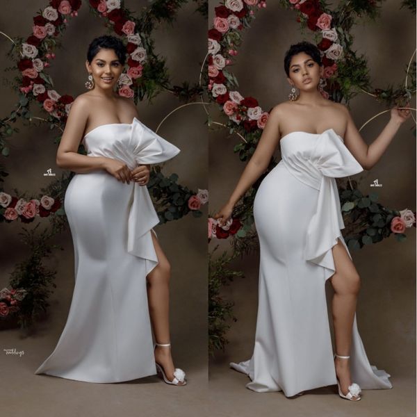 2020 strapless arabic mermaid wedding dresses split side ruched ruffles plus size wedding gowns backless bridal dress
2020 strapless arabic mermaid wedding dresses split side ruched ruffles plus size wedding gowns backless bridal dress