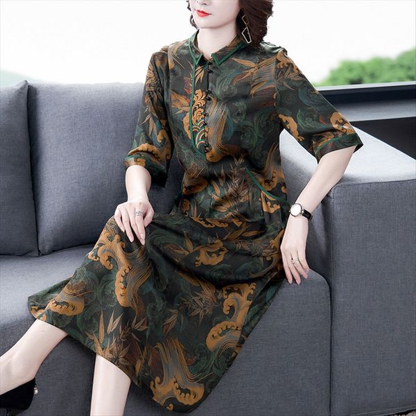 new cheongsam skirt chinese cheongsam dress women's hanfu modified dress style printing chinese style, White
new cheongsam skirt chinese cheongsam dress women's hanfu modified dress style printing chinese style, White