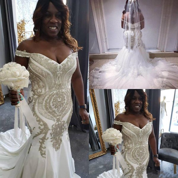plus size beading mermaid wedding dresses 2019 new summer beach church wedding dress bridal gowns off the shoulder vestidos de noiva, White
plus size beading mermaid wedding dresses 2019 new summer beach church wedding dress bridal gowns off the shoulder vestidos de noiva, White