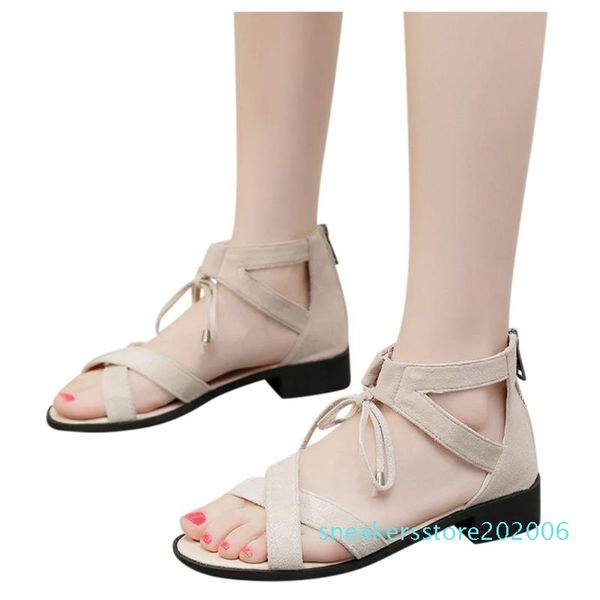 flock zipper square heel sandal woman shoes classics solid cross strap women's summer footwear chaussures femme sandal s06, Black
flock zipper square heel sandal woman shoes classics solid cross strap women's summer footwear chaussures femme sandal s06, Black