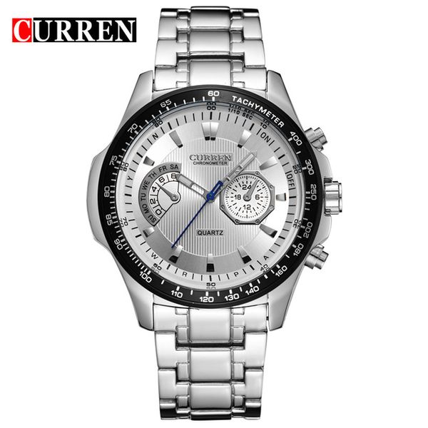 curren 8020 men watches business quartz wristwatch black stainless steel fashion watch clock male relogio masculino 2020 new, Slivery;brown
curren 8020 men watches business quartz wristwatch black stainless steel fashion watch clock male relogio masculino 2020 new, Slivery;brown
