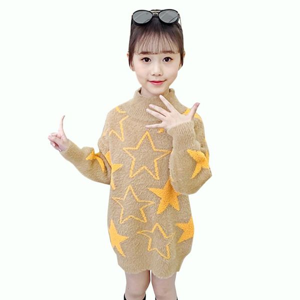 girls sweaters star pattern girls turtleneck thick velvet sweater for spring casual autumn warm clothes for school, Blue
girls sweaters star pattern girls turtleneck thick velvet sweater for spring casual autumn warm clothes for school, Blue