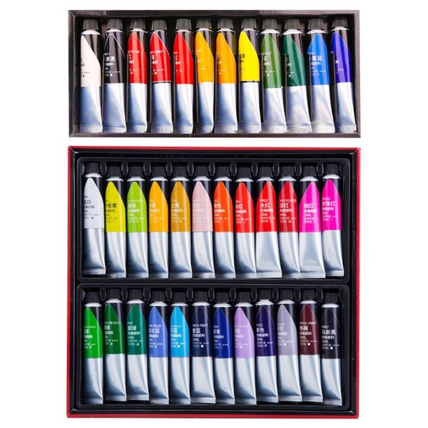12/24 Colors Professional Acrylic Paint 20ml Drawing Painting Pigment Hand-paint For Kids Diy Artist
