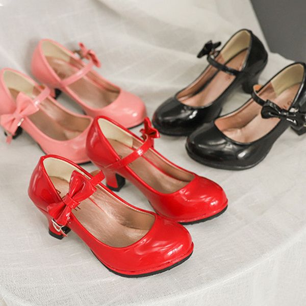 girls princess shoes spring pu buckle strap sandals girls bow decoration single shoes small high heel kids performance shoe 07, Black;red
girls princess shoes spring pu buckle strap sandals girls bow decoration single shoes small high heel kids performance shoe 07, Black;red