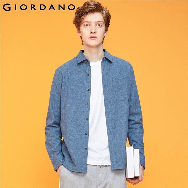 giordano men shirts flannel long-sleeve slightly thick shirt chest single pocket soild color camiseta hombre 13049803, White;black
giordano men shirts flannel long-sleeve slightly thick shirt chest single pocket soild color camiseta hombre 13049803, White;black