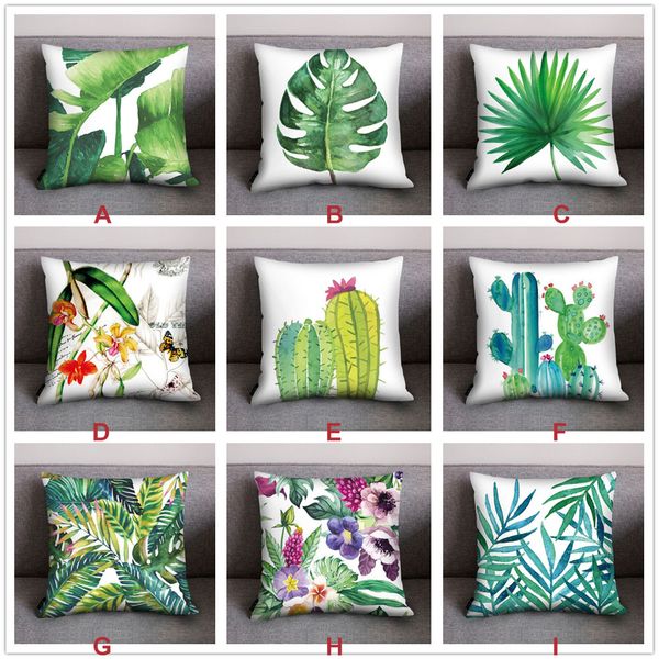 pillowcase printed green tropical big leaves plant cushions comfortable polyester cushion sofa chair decoration kissen 
pillowcase printed green tropical big leaves plant cushions comfortable polyester cushion sofa chair decoration kissen