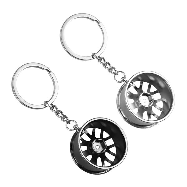 wheel rim key chain metal keychain car key chain key ring wheel hub wholesale, Silver
wheel rim key chain metal keychain car key chain key ring wheel hub wholesale, Silver