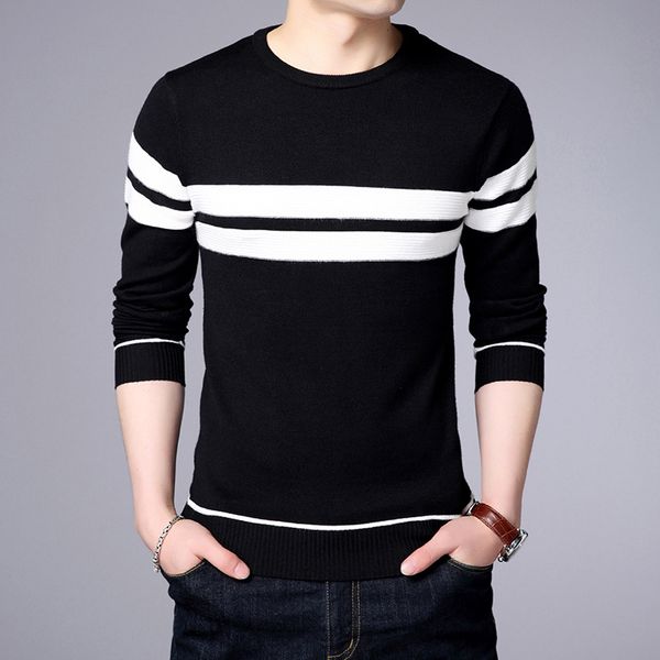 yushu new autumn mens sweaters striped solid color knitted sweaters brand clothing for man's slim pullovers male knitwear, White;black
yushu new autumn mens sweaters striped solid color knitted sweaters brand clothing for man's slim pullovers male knitwear, White;black