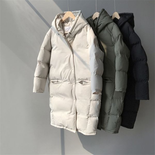 autumn women's parkas winter down jacket lazy casual loose long hooded padded cotton female warm thick long coat basic outwear, Black
autumn women's parkas winter down jacket lazy casual loose long hooded padded cotton female warm thick long coat basic outwear, Black