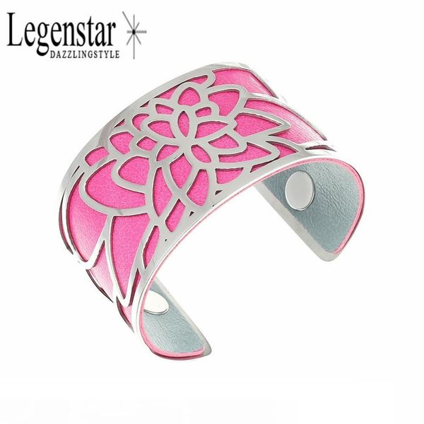 legenstar adjustable opening stainless steel wrist cuff bangle with colorful leather of reversible color women pulseira feminina mx190727, Black
legenstar adjustable opening stainless steel wrist cuff bangle with colorful leather of reversible color women pulseira feminina mx190727, Black